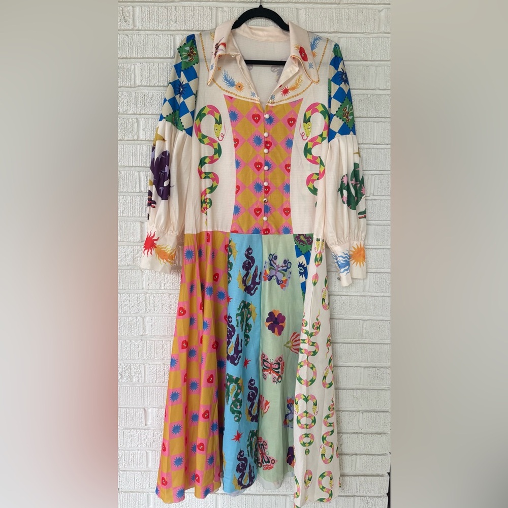 Colorful Long Sleeve Dress